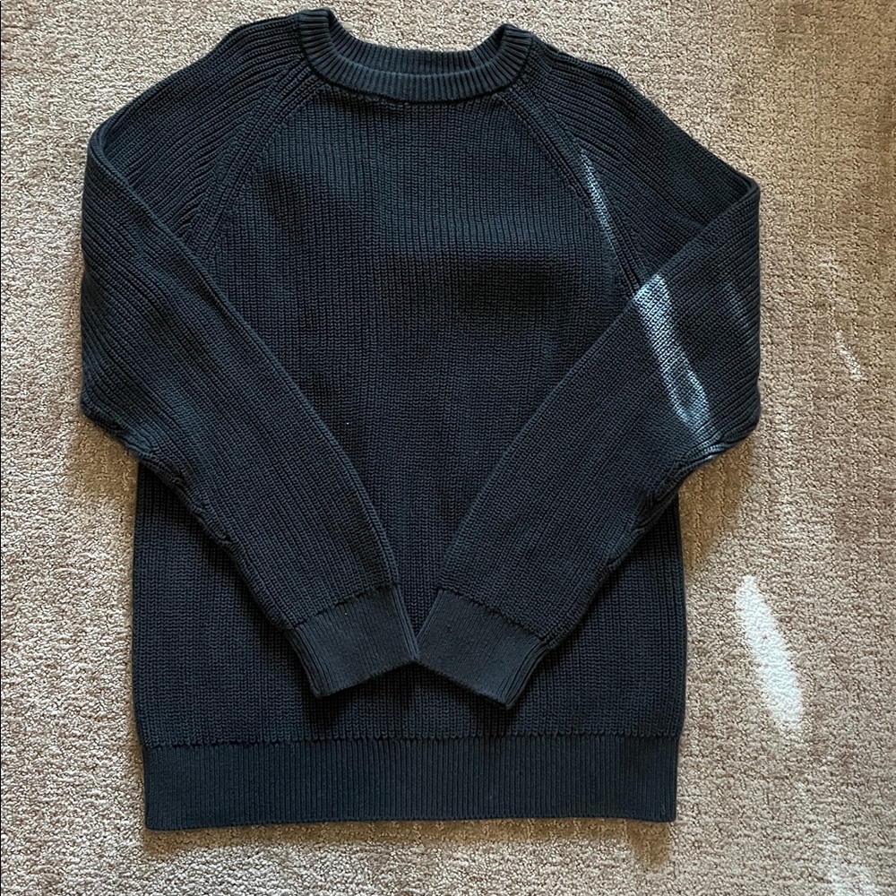 Knitted crewneck sweater
